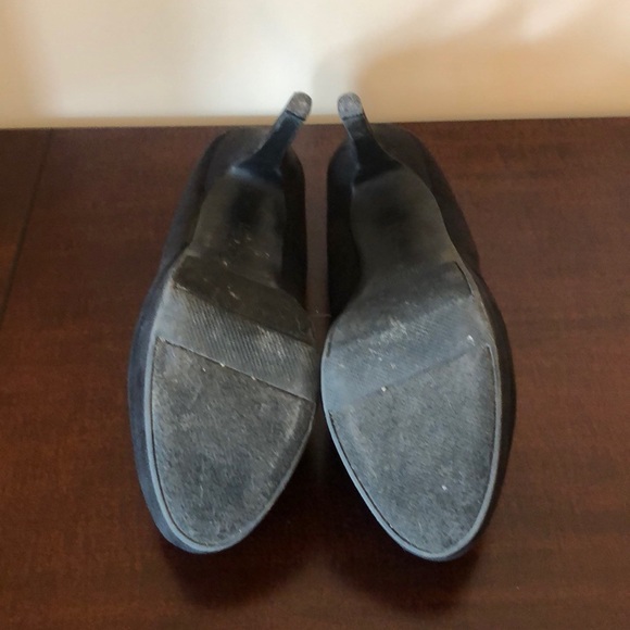 **LC Lauren Conrad Black Suede Heels - Picture 5 of 6